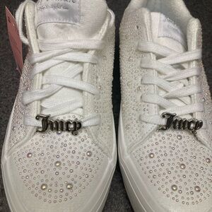Juicy Couture White Studded Sneakers